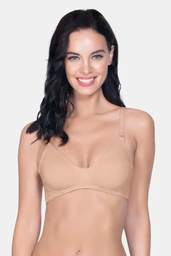 Buy Amante Double Layered Non Wired Full Coverage T-Shirt Bra - Sandalwood  at Rs.355 online