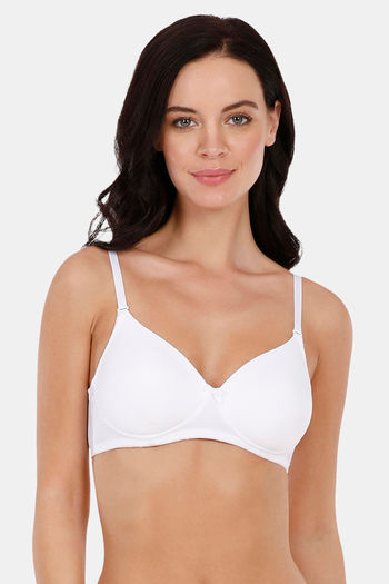 Buy Amante Smooth Charm Padded Non-Wired Full Coverage T-Shirt Bra - White