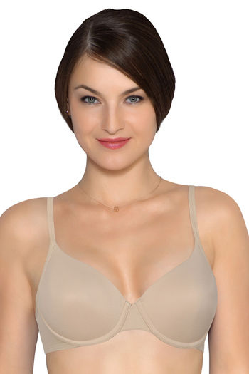Buy Amante Padded Regular Wired Cotton Push-Up Bra - Nude at Rs