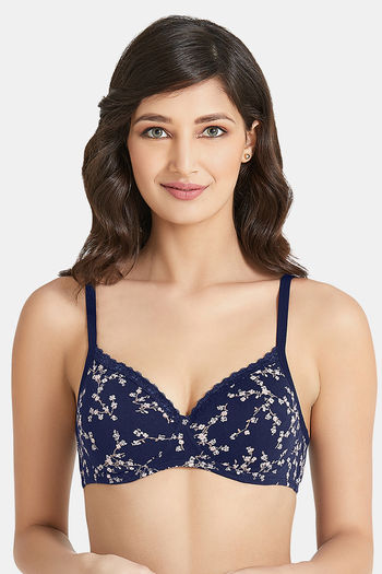 Amante Padded Non Wired Full Coverage T-Shirt Bra - Midnight