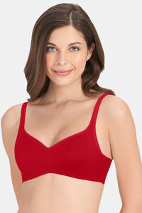Buy Amante Cool Contour Non Padded Non Wired Super Support Bra - Tiger Lily