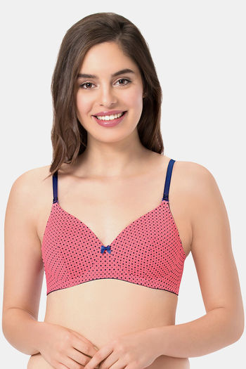 Amante Cotton Padded Wirefree Full Coverage T-Shirt Bra,Size -32D