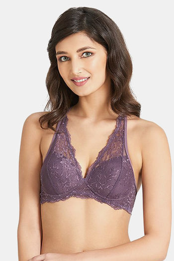 Buy Amante Lace Non Padded Non-Wired Full Coverage Chic Bralette