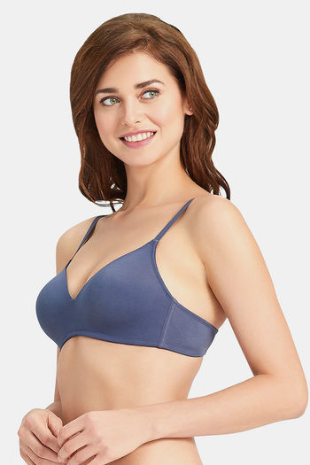 Amante Padded Wired Full Coverage T-Shirt Bra - Nightshadow Blue