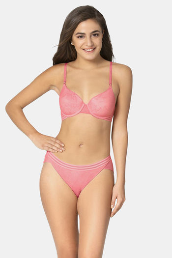 Buy Amante Neon Pink Non Wired Padded T-Shirt Bra for Women Online
