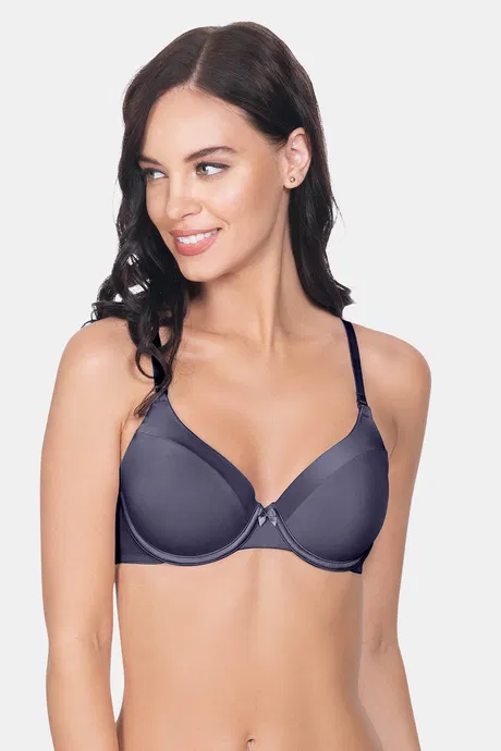 Buy Amante Padded Wired Full Coverage T-Shirt Bra - Grey at Rs.1195 online
