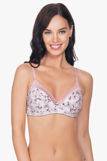 Amante Padded Non Wired Full Coverage T-Shirt Bra - Dawn Pink