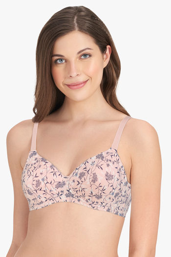 Amante Carefree Casuals Padded Non Wired T Shirt Bra Shadow Floral Print