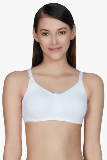 Buy Amante Double Layered Non Wired Full Coverage T-Shirt Bra - White