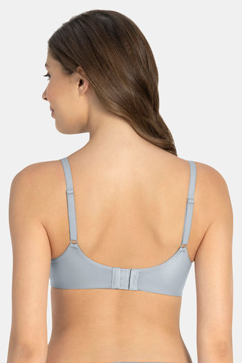 Buy Amante Padded Wired Full Coverage T-Shirt Bra - Soft Gray at