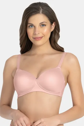 Buy Amante Padded Non Wired Full Coverage T-Shirt Bra - Blush Pink