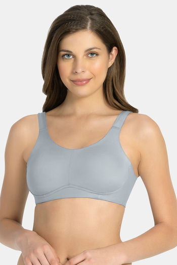 Amante Lightly Lined Non Wired Full Coverage Super Support Bra - Soft Gray