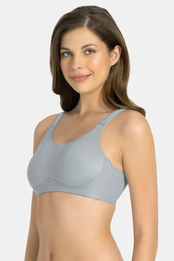 Buy Amante Lightly Lined Non Wired Full Coverage Super Support Bra - Soft  Gray at Rs.1395 online