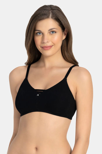 Buy Amante All Day Pretty Lightly Lined Non Wired Full Coverage Super Support Bra - Black