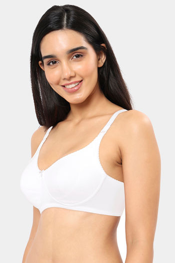 Buy Ultimo by Amante Double Layered Non Wired Full Coverage Super Support  Bra - White Smoke Print at Rs.998 online