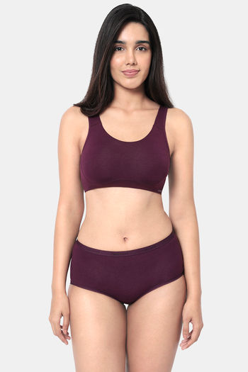 Buy Amante Double Layered Non Wired Full Coverage Cami Bras Bra - Pickled  Beet at Rs.445 online