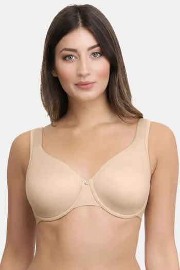 Buy Amante Double Layered Wired Full Coverage Super Support Bra - Sandalwood