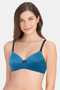 Buy Amante Smooth Dreams Padded Non Wired Full Coverage T-Shirt Bra - Mykonos Blue
