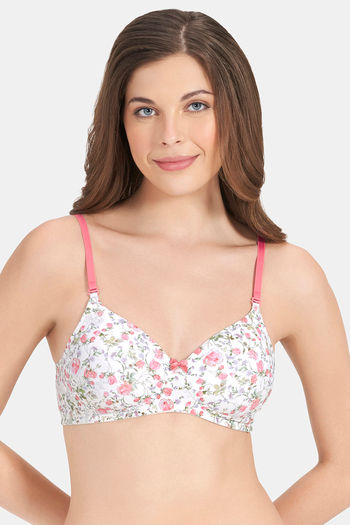 Buy Amante Smooth Charm Non Wired T-Shirt Bra - Floral Whimsy Print