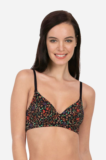 Buy Amante Padded Non Wired Full Coverage T-Shirt Bra - Black