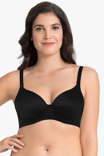 Buy Amante Smooth Moves Padded Wired T-Shirt Bra - Black