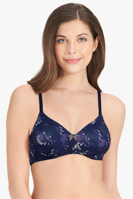Buy Amante Print Padded Non-wired Full Coverage T-shirt Bra online