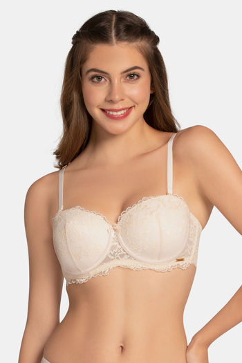 Buy Amante Eternal Bliss Padded Wired Lace Bra - Angel Wing at Rs.2295  online