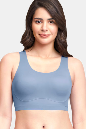 Buy Amante Double Layered Non Wired Full Coverage Cami Bra - Blue at  Rs.1645 online