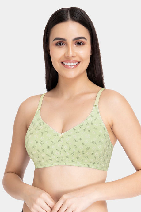 Buy Amante Padded Non Wired Full Coverage T-Shirt Bra - Cotton Bloom Print  at Rs.895 online