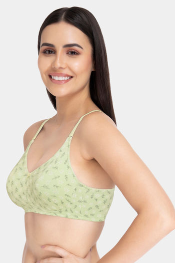 Buy Amante Double Layered Non Wired Full Coverage T-Shirt Bra - Dainty  Floral Print at Rs.423 online