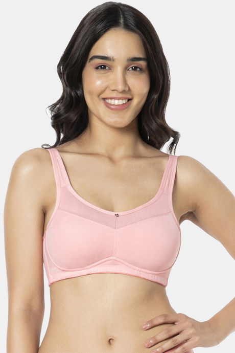 Buy Amante Double Layered Non Wired Full Coverage T-Shirt Bra -  Candlelightpeach Olivegreen at Rs.398 online