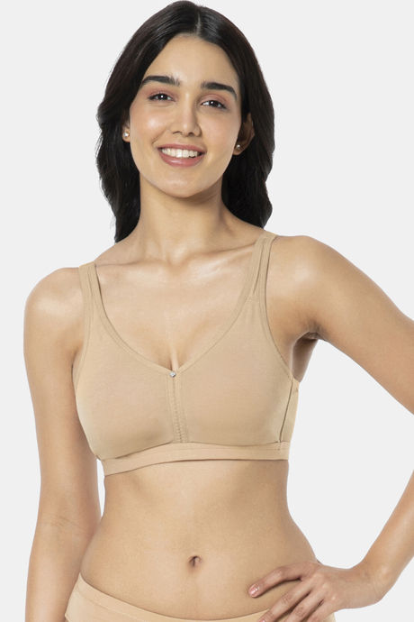 Buy Amante Double Layered Non Wired Full Coverage Support Bra - Sandalwood  at Rs.845 online