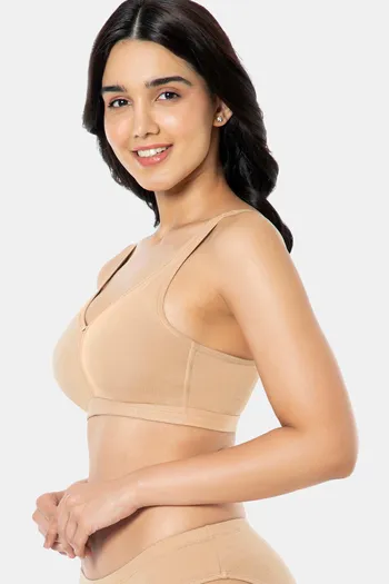 Buy Amante Double Layered Non Wired Full Coverage Support Bra - Sandalwood  at Rs.845 online