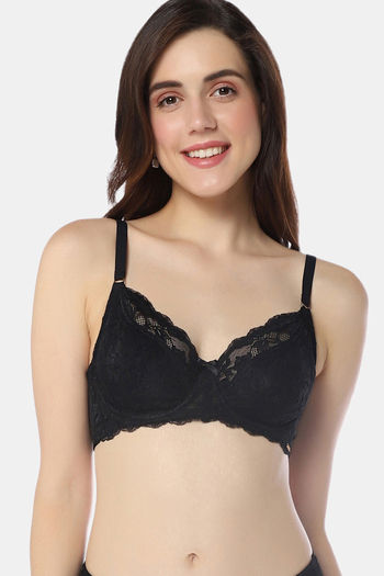 Amante Double Layered Wired Full Coverage Super Support Bra - Black