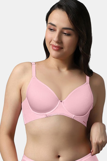 Buy Amante Comfort Padded Wired Bra- Pink at Rs.695 online