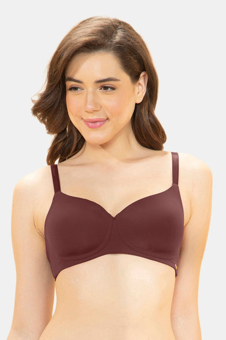 Amante Effortless Bliss Padded Non-Wired Bra - Rum Raisen