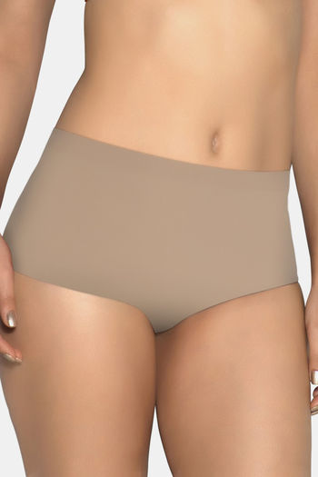 Buy Amante High Rise Full Coverage Hipster Panty - Sandalwood