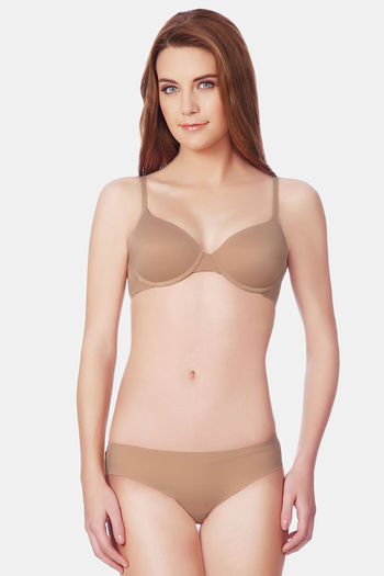 Amante Low Rise Three-Fourth Coverage Hipster Panty - Sandalwood