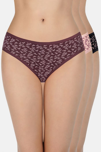 Buy GRANKEE Women's Breathable Seamless Thong Panties No Show Underwear 3-6  Pack Online at desertcartINDIA