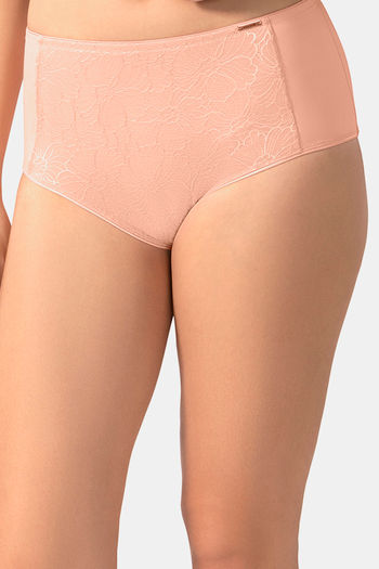 Valleycomfy Womens Cotton Mid-Waist Underwear Brief Full Coverage Hipster Panties 