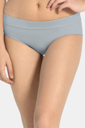 Buy Amante Low Rise Full Coverage Hipster Panty - Grey