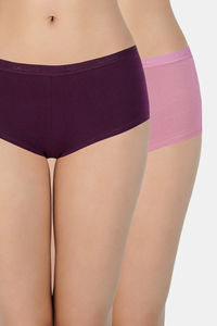 Buy Amante Solid Low Rise Boyshort (Pack Of 2) - Assorted