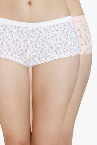 Buy Secrets Medium Rise Three-Fourth Coverage Boyshort (Pack of 2) -  Assorted at Rs.1550 online