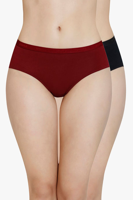 Buy Zivame Girls Anti-Microbial Medium Rise Full Coverage Hipster Panty ( Pack of 2) - Assorted at Rs.250 online