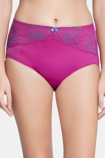 Buy Amante High Rise Full Coverage Hipster Panty - Flamenco