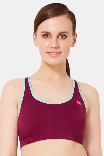 Buy Amante High Impact Padded Sports Bra - Potent Pruple at Rs.718