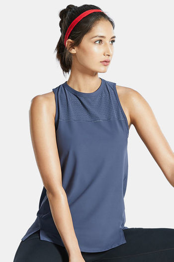 Buy Amante Smooth and Seamless Easy Movement Relaxed Fit Tank Top -Grey
