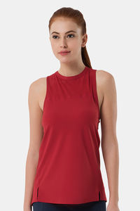 Buy Amante Smooth and Seamless Easy Movement Relaxed Fit Tank Top -Red