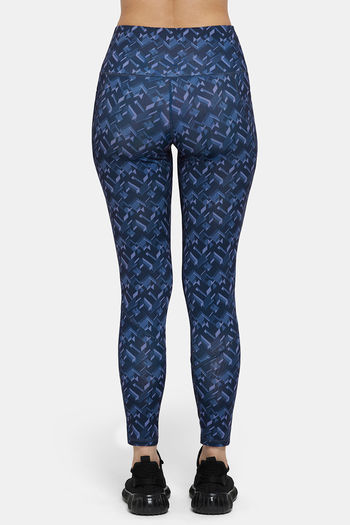 Black Paisley pattern leggings for women