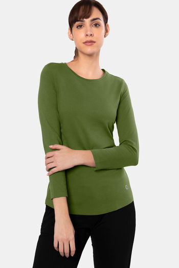 Buy Amante Cotton Relaxed Top - Cypress